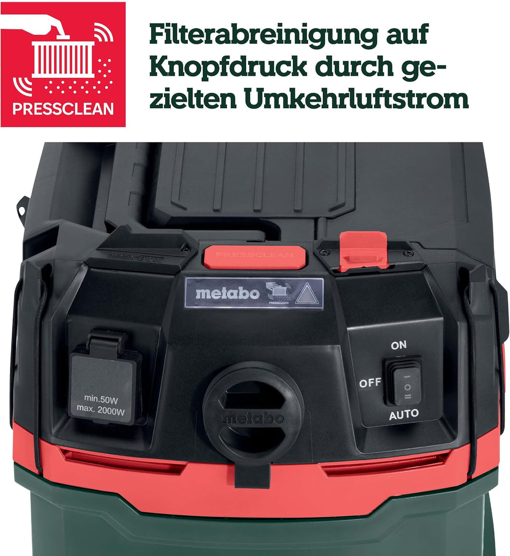 ASA 30 M PC Allessauger – 602087000 – Nass-/Trockensauger mit integrierter Filterabreinigung – 8 m Kabellänge