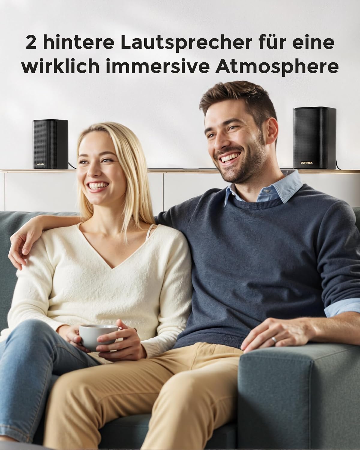 5.1.2 Soundbar mit Dolby Atmos, 2 Surround-Lautsprechern, App Steuerung, 6,5'' Subwoofer, Bluetooth 5.4, HDMI eARC, Skywave F40 Boom