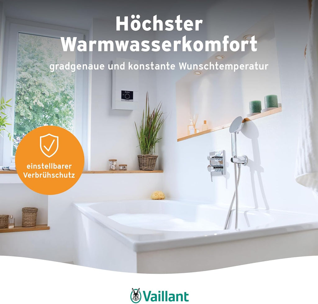 Elektronischer Durchlauferhitzer VED E 24/8, druckfest, 24kW, 400V, gradgenaue Auslauftemperatur, stufenlos einstellbar, Digitalanzeige, 0010023779