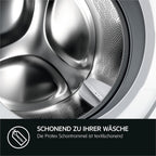 Waschmaschine 8kg, Serie 6000 ProSense: Mengenautomatik (Waschdauer+Energie anpass.), Startzeitv., Nachlegef., Vollwasserschutz, 1400 U/min, L6AMZ48FL