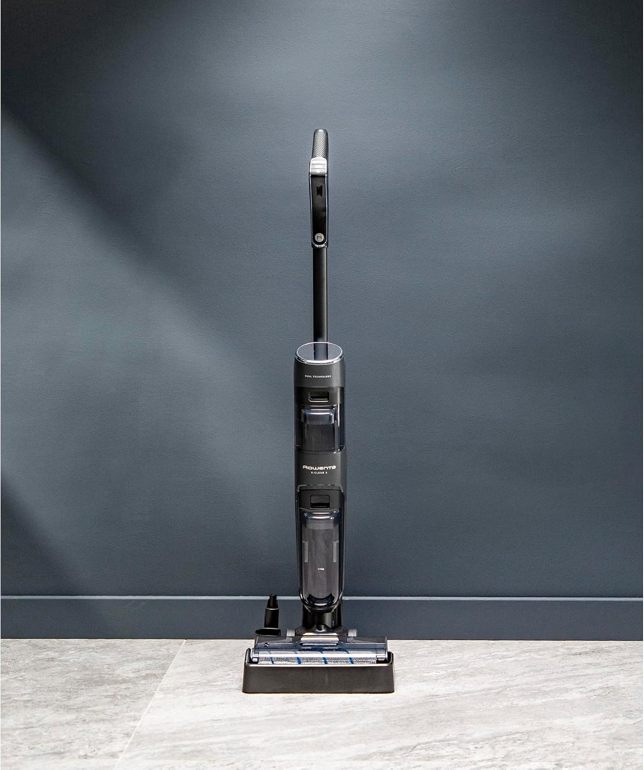 X-Clean 4 kabelloser Nass-/Trockensauger, Selbstreinigung, 50 Min., Schmutz-Erkennung, smartes LED-Display, für Hartböden, grau, GZ5036WO