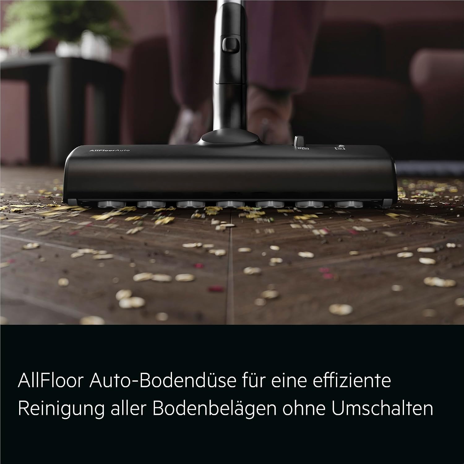 Staubsauger m. Beutel, 69 dB, HEPA, 5 L Beutel, Turbo-Düse für Tierhaare, 12 m, alle Böden, Zusatzdüsen, grau, VX9-5-EBR