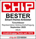WINTECTO One Smarter Fenstergriff mit Alarm, für Fenster/Balkon-/Terrassentür, Montage ohne Bohren, weiß, gleichschließend (AL0125)