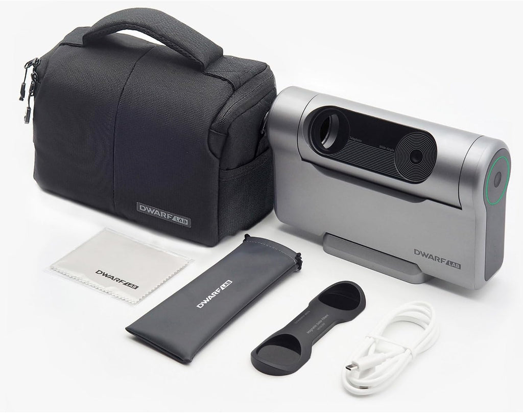 Dwarf 3 Smart Teleskop – Einfaches EAA All-in-One, Autofokus, 4K Dual-Kameras für Astronomie, Natur & Panorama, Ultra-Leicht