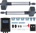 Automatischer Flügeltorantrieb-Set für Doppelflügel, max. 2,5m/300kg pro Flügel, mit 2 Fernbedienungen, Arm Swing Gate Opener (80Wx2)