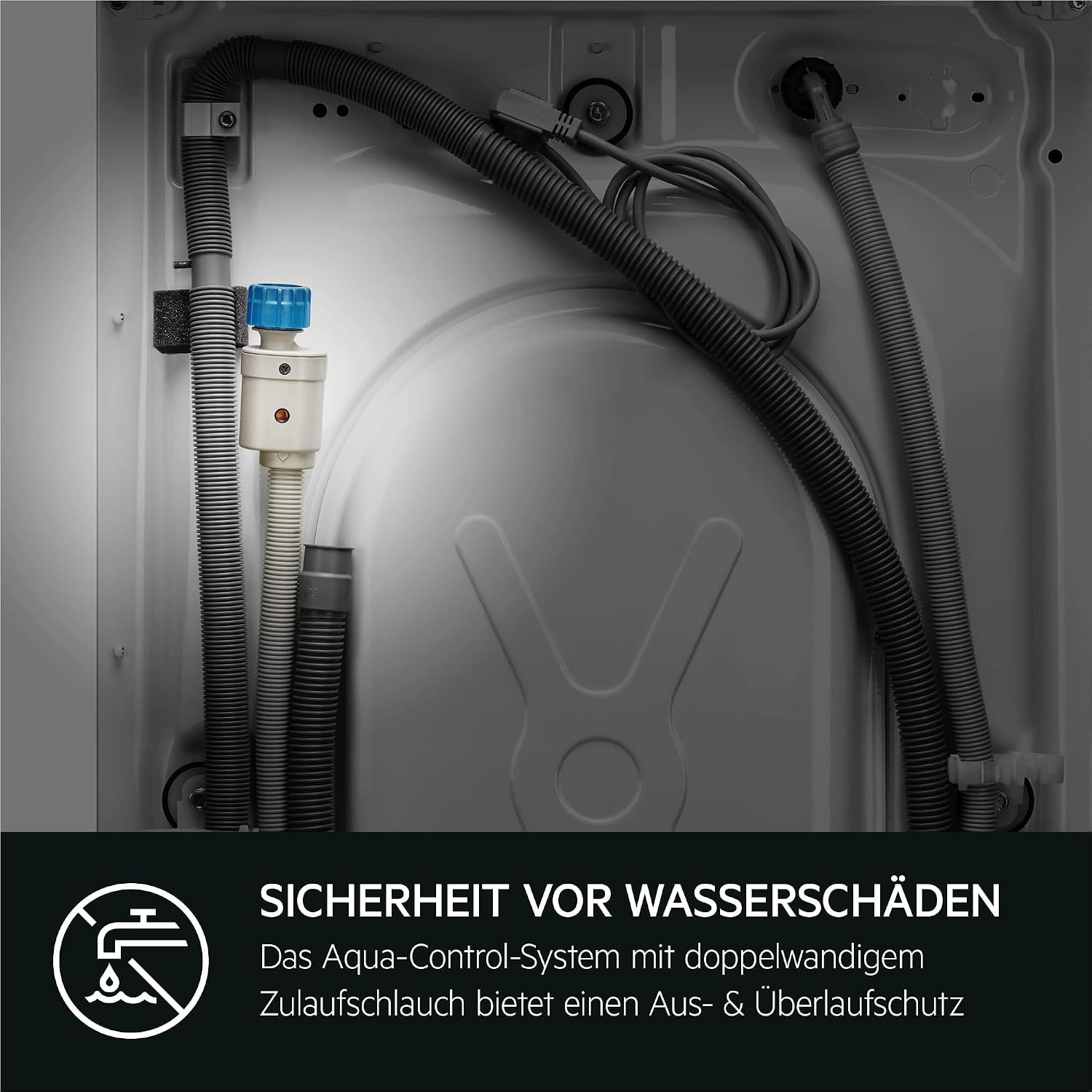Waschmaschine 8kg, Serie 6000 ProSense: Mengenautomatik (Waschdauer+Energie anpass.), Startzeitv., Nachlegef., Vollwasserschutz, 1400 U/min, L6AMZ48FL