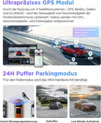 A229 Pro 4K+2K Dual STARVIS 2, HDR, Front+Rück-Dashcam, Sprachsteuerung/-ausgabe, 5GHz Wi-Fi, GPS+CPL, Super Nachtsicht 2.0, bis 512GB