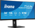 XCB3497WQSNP-B1 Curved 1500R 86.7cm (34") VA LED-Monitor UWQHD HDMI DP USB3.2 USB-C Dock 95W RJ45 KVM-Switch Höhenverst. Adaptive Sync schwarz