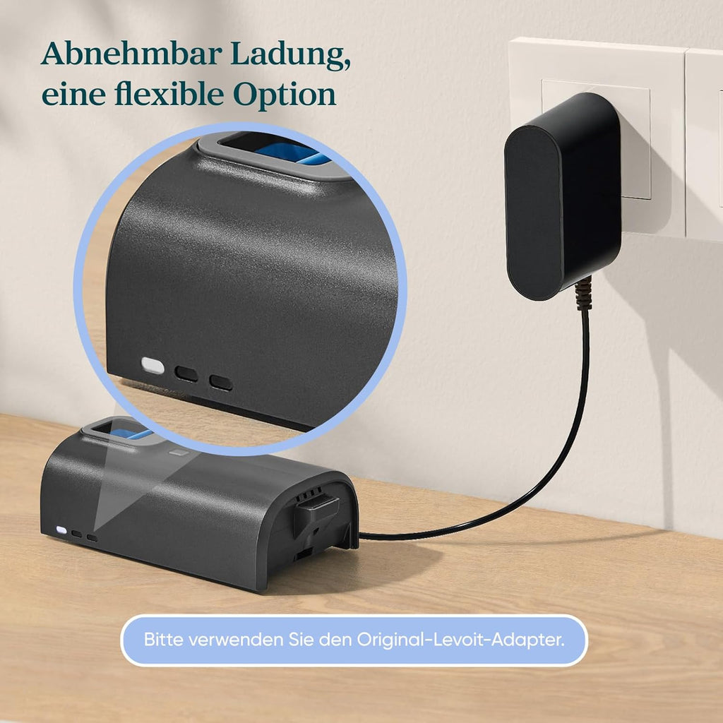 Kabelloser Staubsauger, 100㎡ Laufzeit, 99,99% HEPA-Filter, Selbststehend, Anti Tangle, für Tierhaare/Teppich/Hartböden/Auto - LVAC-200 MAX