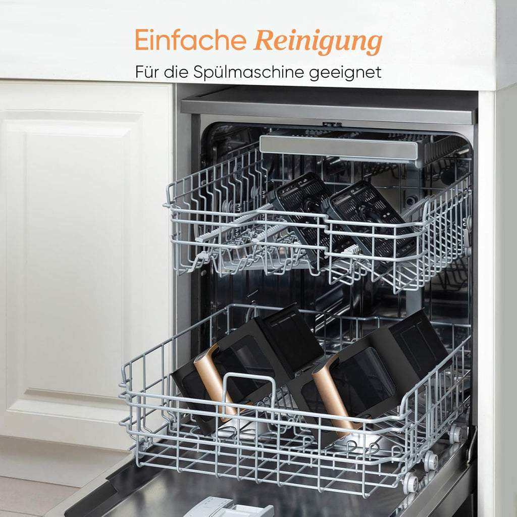 Heißluftfritteuse 8,5L 2 Kammern mit Sichtfenster, Testsieger Stiftung Warentest, NTC-Tech für präzise Temperaturkontrolle, Gold, R903