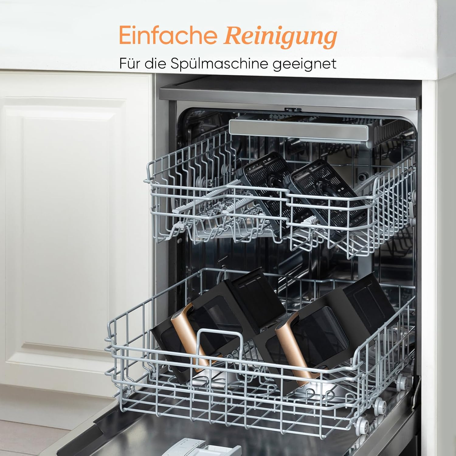 Heißluftfritteuse 8,5L 2 Kammern mit Sichtfenster, Testsieger Stiftung Warentest, NTC-Tech für präzise Temperaturkontrolle, Gold, R903