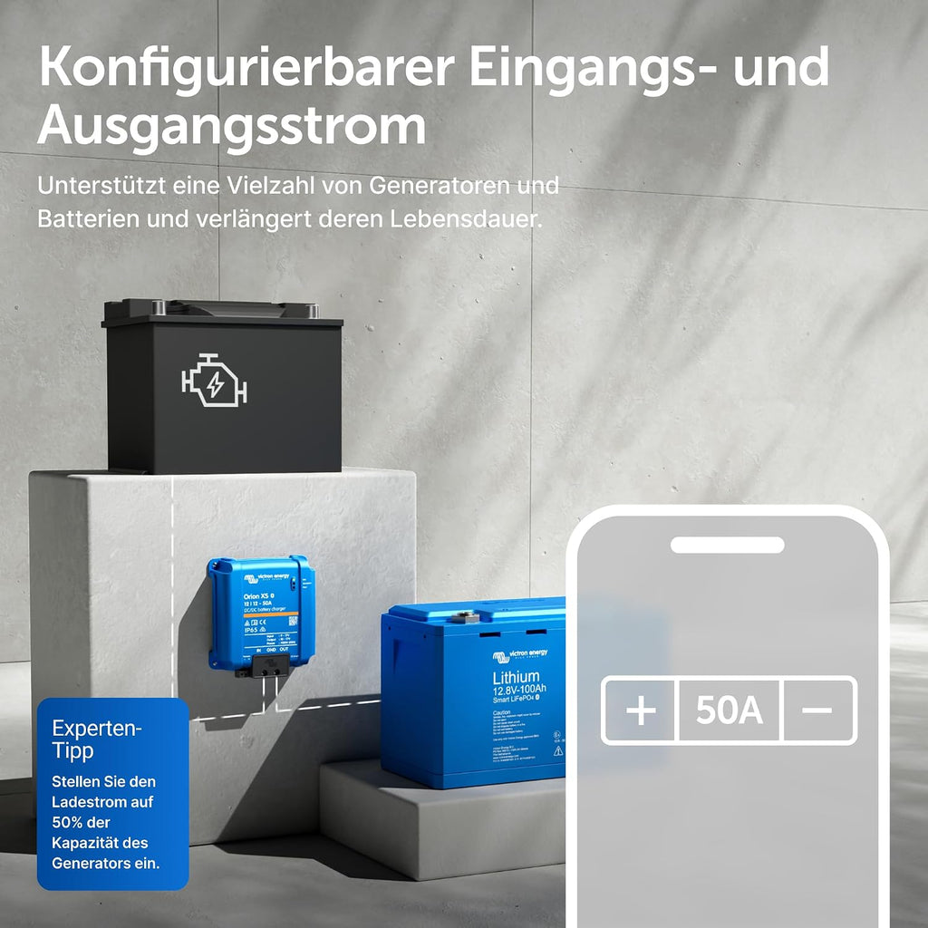 Orion XS Smart DC zu DC Ladegerät 12/12 50A (700W) mit erweitertem Batterieschutz