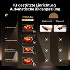 4K Smart Beamer mit WLAN, Bluetooth, Autofokus, 6D Keystone, HDR10+, kompatibel mit Dolby Audio, ideal für Heimkino & Garten, Streaming ohne TV-Stick