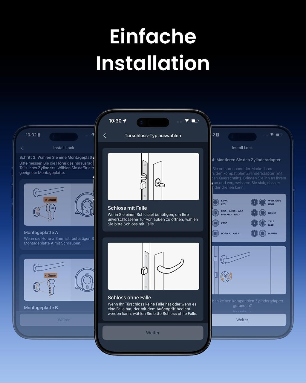 Smart Lock Ultra, 3D-Gesichtserkennung + Fingerabdruck, Nachrüstung ohne Zylindertausch, Öffnung per Gesicht/Fingerprint/Code/Alexa/WLAN/Matter