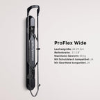 ProFlex Wide Fahrrad-Wandhalterung - Vertikal Klappbar für E-Bikes, MTB, Gravelbikes - Platzsparende Aufbewahrung - 2er Pack