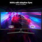34 Zoll Ultrawide Curved Gaming Monitor 165Hz, 1500R, UWQHD 3440x1440, Höhenverstellbar, VA, Displayport, HDMI, VESA 75x75 mm