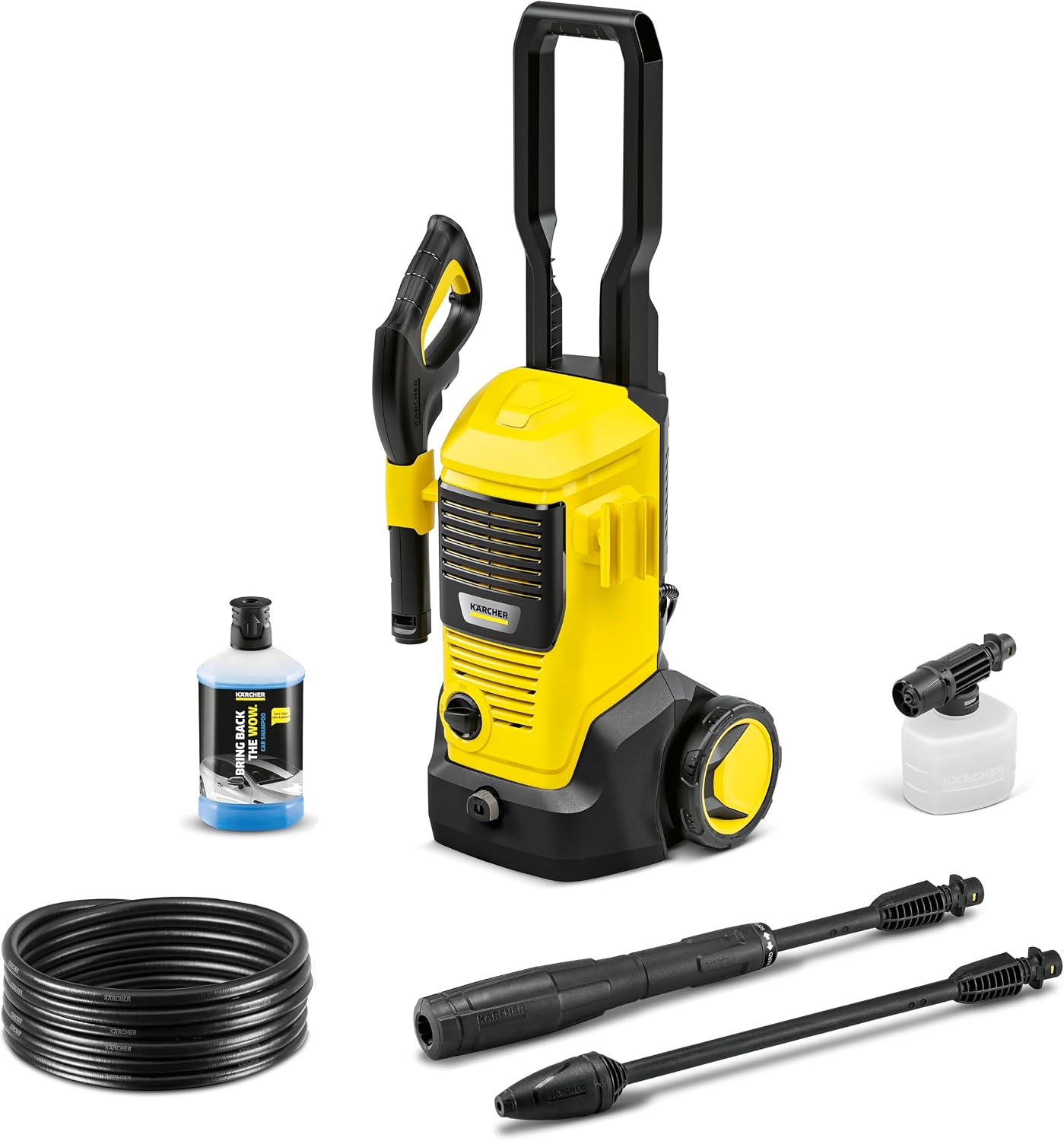 Hochdruckreiniger K 5 FJ, 145 bar, 500 l/h, 40 m²/h, Wasserfilter, 6,3 kg, HD-Pistole, Dreckfräser, Vario Power Jet, Schaumdüse