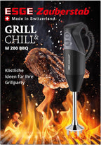 Zauberstab 98215 M 200 BBQ, Stabmixer, 2 Stufen bis 17.000 U/Min, ergonom. Griff, robuster Motor, inkl. Zubehör, 200W, Schweiz