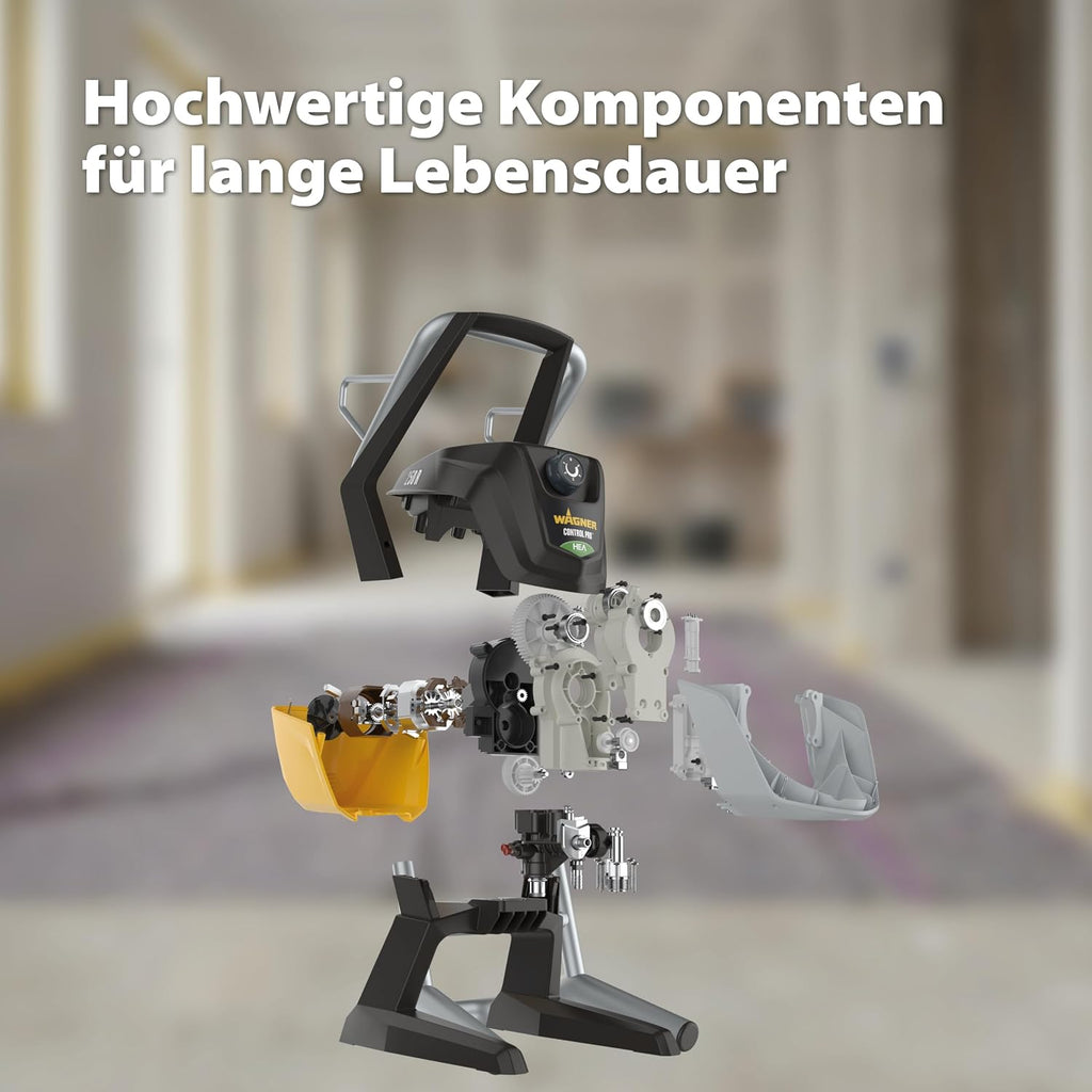 Airless Farbsprühsystem Control Pro 350 R für Wandfarben, Latexfarben, Lacke & Lasuren, 15 m²-2 min, Druckregulierung, 110 bar, Schlauch 15 m