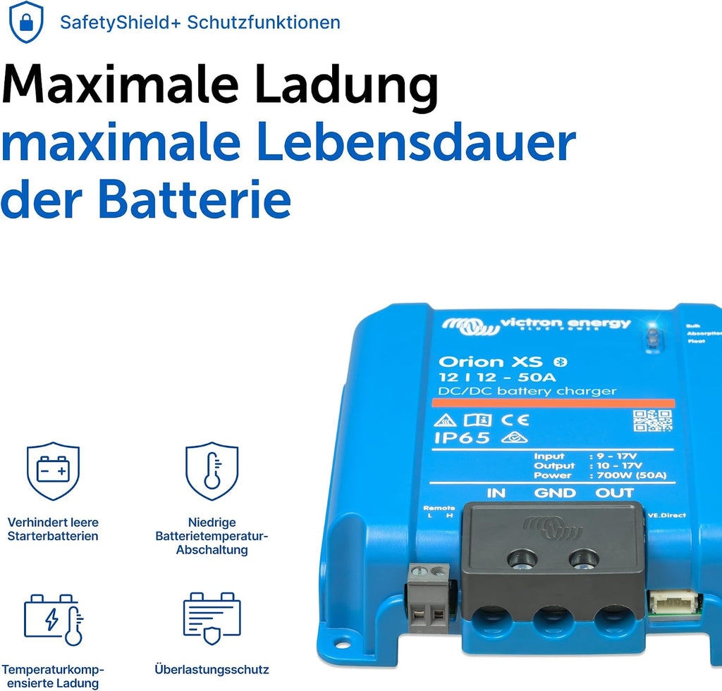 Orion XS Smart DC zu DC Ladegerät 12/12 50A (700W) mit erweitertem Batterieschutz