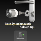 Smart Lock Pro mit Bluetooth, WLAN & Matter, mühelose Smart Home Integration, Fernsperrfunktion, einfache Nachrüstung ohne Zylindertausch