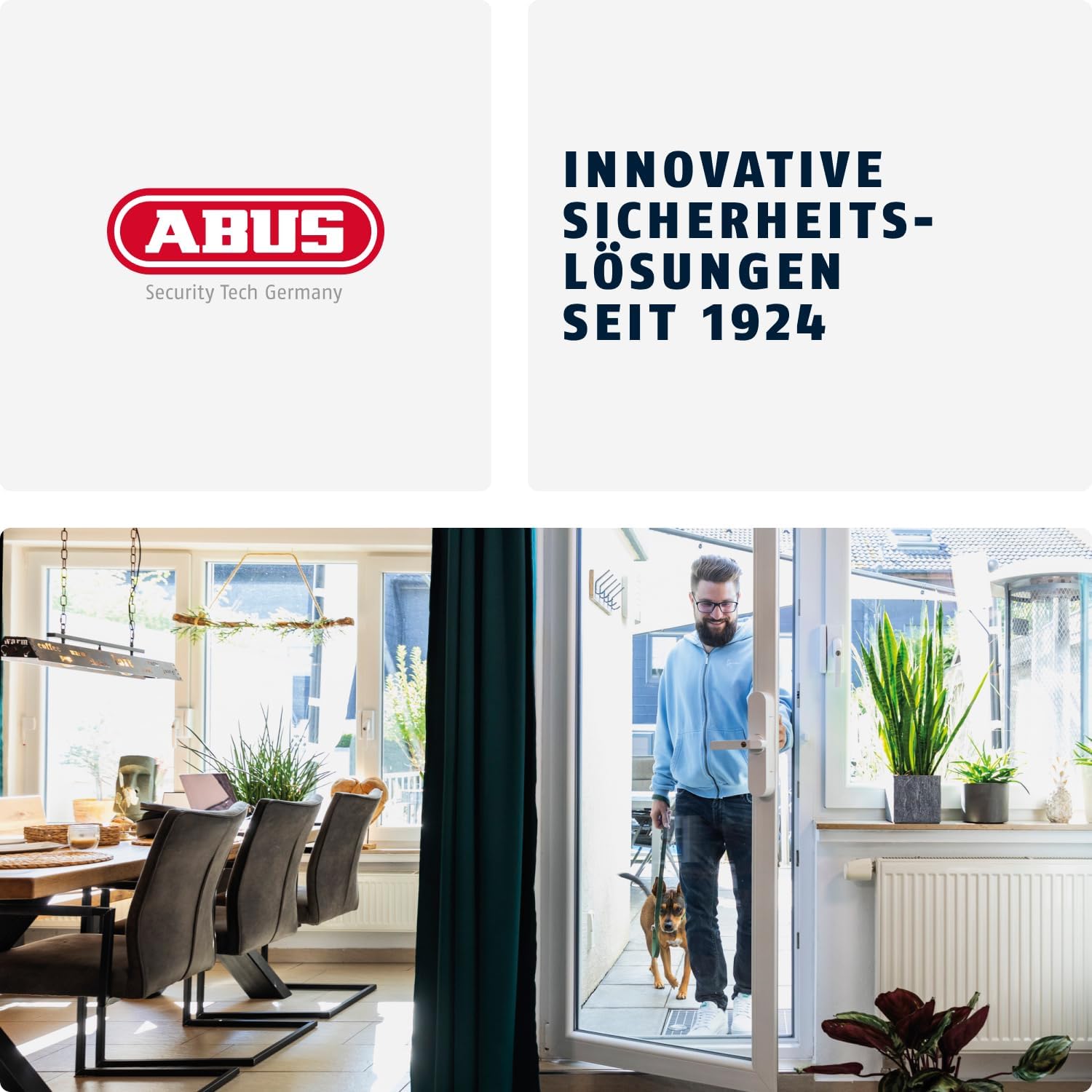 WINTECTO One Smarter Fenstergriff mit Alarm, für Fenster/Balkon-/Terrassentür, Montage ohne Bohren, weiß, gleichschließend (AL0125)