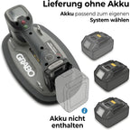 Brushless-Akku-Saugheber 120kg, Markenakku-kompatibel, Auto-Nachsaugung, Display, für Glas/Stein/Fliesen, ohne Akku (GPB-MA)