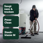 ASA 30 M PC Allessauger – 602087000 – Nass-/Trockensauger mit integrierter Filterabreinigung – 8 m Kabellänge