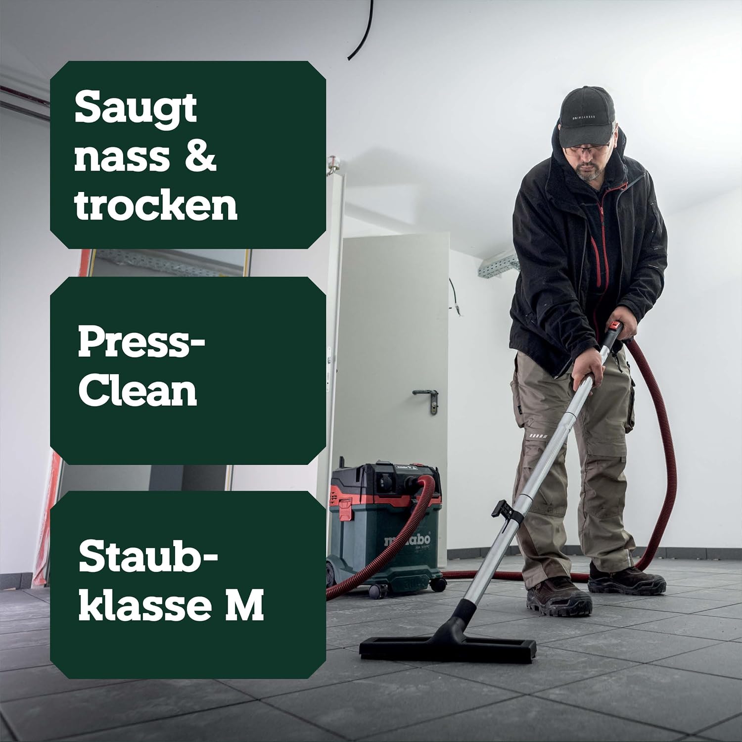 ASA 30 M PC Allessauger – 602087000 – Nass-/Trockensauger mit integrierter Filterabreinigung – 8 m Kabellänge