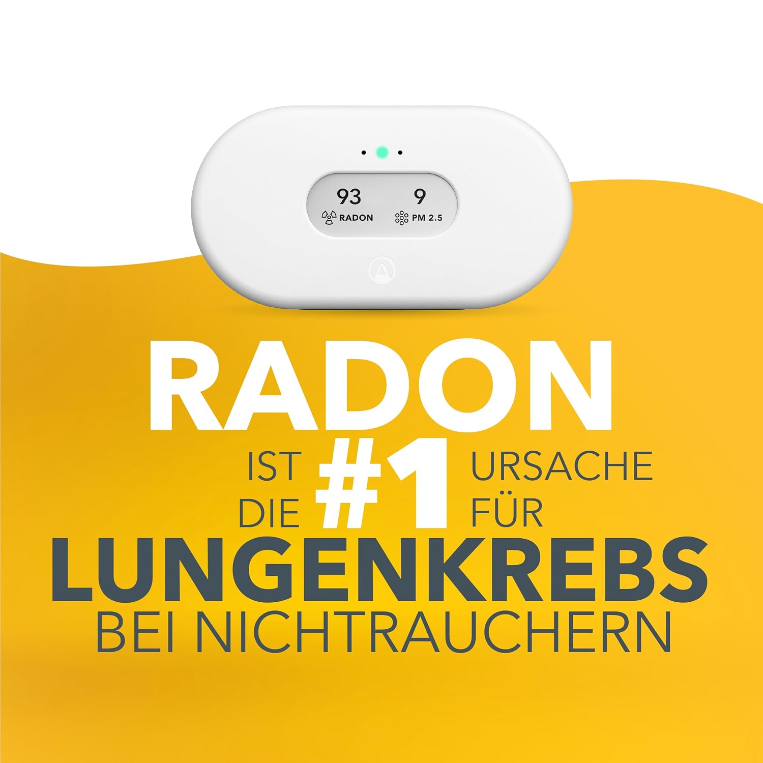 2960 View Plus - Intelligenter Radon und Luftqualität-Messgerät (Feinstaub, Radon, CO2, VOC, Luftfeuchtigkeit, Temperatur)