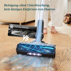 Kabelloser Staubsauger, 100㎡ Laufzeit, 99,99% HEPA-Filter, Selbststehend, Anti Tangle, für Tierhaare/Teppich/Hartböden/Auto - LVAC-200 MAX