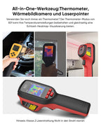 E01 Wärmebildkamera SuperIR 240x240 IR-Auflösung, Handheld Thermokamera, 20Hz Bildwiederholrate, Laserpointer, -20°C bis 400°C