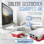 Raspberry Pi 5 8GB 128GB Starter Set mit 27W Netzteil, Lüfter-Gehäuse & 4K Micro HDMI Kabel - Ideal für Smart Home, Retro Gaming & Home Assistant