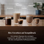 La Specialista Arte EC9155.MB, Mahlwerk, 8 Stufen, 15 Bar, 3 Temp., Milchschaumdüse, 1550W, 1,7L, Edelstahl/schwarz, inkl. Kit