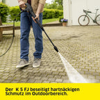 Hochdruckreiniger K 5 FJ, 145 bar, 500 l/h, 40 m²/h, Wasserfilter, 6,3 kg, HD-Pistole, Dreckfräser, Vario Power Jet, Schaumdüse