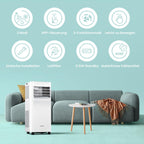 Breezy Cool Pro 2.6 Klimagerät, 9000 BTU, 2,6kW, Kühlen/Ventilieren/Entfeuchten, App, bis 88m³ (33m²), Abluftschlauch, Energie A