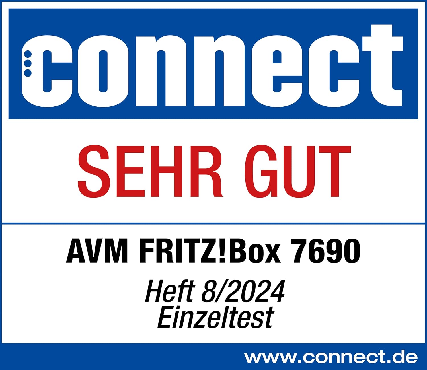7690 Wi-Fi 7 DSL-Router, 5.760 MBit/s (5GHz) & 1.376 MBit/s (2,4 GHz), VDSL-Supervectoring bis 300 MBit/s, WLAN Mesh, DECT-Basis
