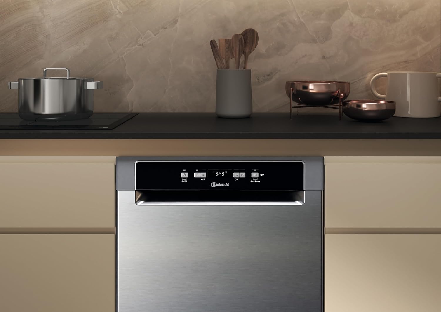 BK4UB14BN7A0X Unterbau-Geschirrspüler 60 cm, ActiveDry mit automatischer Türöffnung, Startzeitvorwahl, MultiZone, Besteckschublade flexibel beladbar