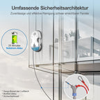 S7 Fensterputzroboter, akt. Sprühf., 6500Pa, 3D-Schwebepad, 80ml Tank, Mehrfachschutz, 8 Tücher + Koffer inkl.