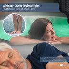 Whirlpool Outdoor Aurora | RGB LED Beleuchtung - 6 Personen aufblasbar - UVC+ Wasserreinigung - ⌀ 204 cm - Aufstellpool mit Fernbedienung - Hot Tub