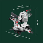 Kapp- und Gehrungssäge KGS 254 M – Precision Cut Line, 254 mm Sägeblatt, Zugfunktion, 2 m Kabellänge