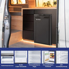83L Kompressor Kühlbox mit APP-Steuerung, 12/24V DC, LED-Leuchten, bis -20°C – ideal für Auto, LKW, Boot, Wohnmobil, Camping und Reisen