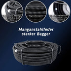 850W Elektrische Rohrreinigungsmaschine mit Spiralen: 14m Ø22mm, 14.5m Ø16mm, 5m Ø10mm, für Rohre Ø20-200mm, 450 U/min