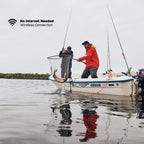 Smart Sonar Pro+ 2 Fischfinder Echolot – mit Tiefenmesser und GPS-Sender | für Kajak, Boot oder Eisangeln