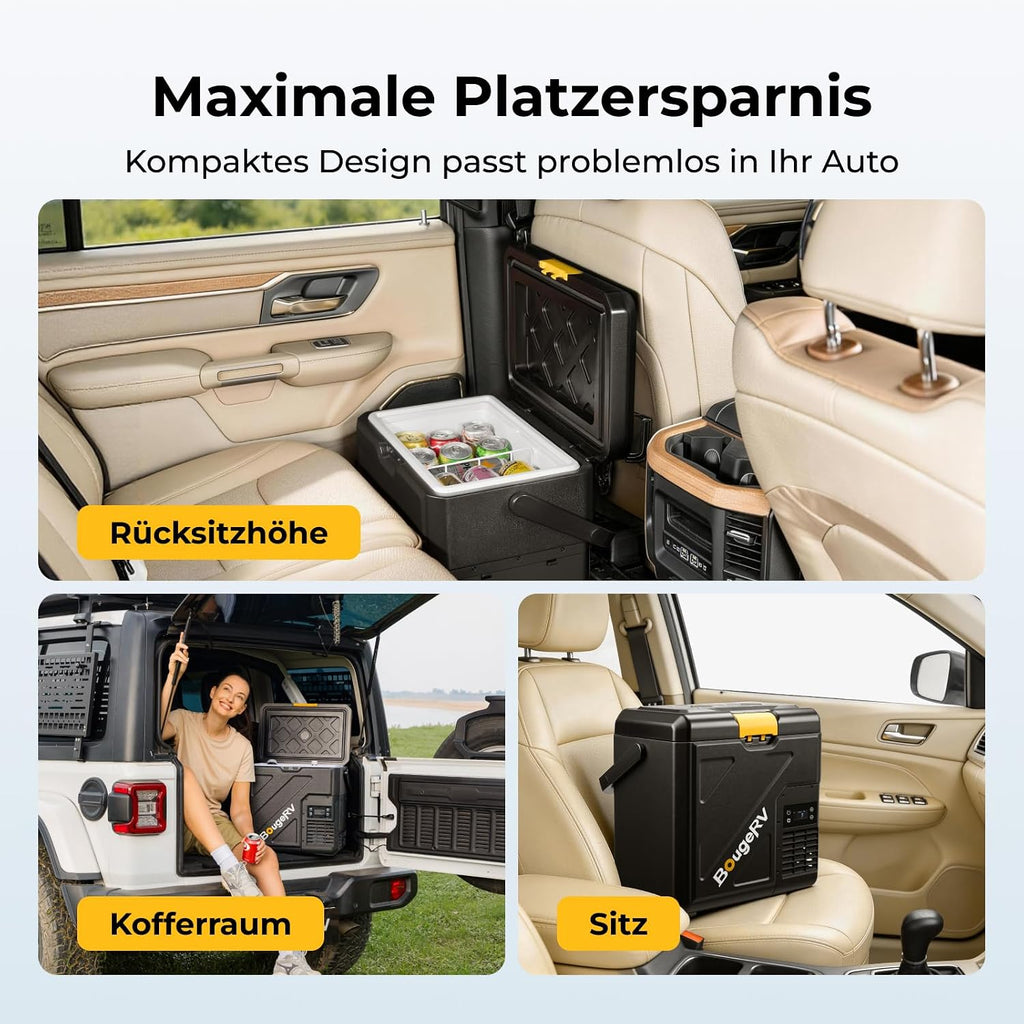 CRH20 20L Kompressor Kühlbox mit Akku 240Wh, tragbar 12/24/230V, App-Steuerung, IPX4 Mini-Kühlschrank für Camping Reisen Boot Angeln, -20~20°C (2026 Neu)