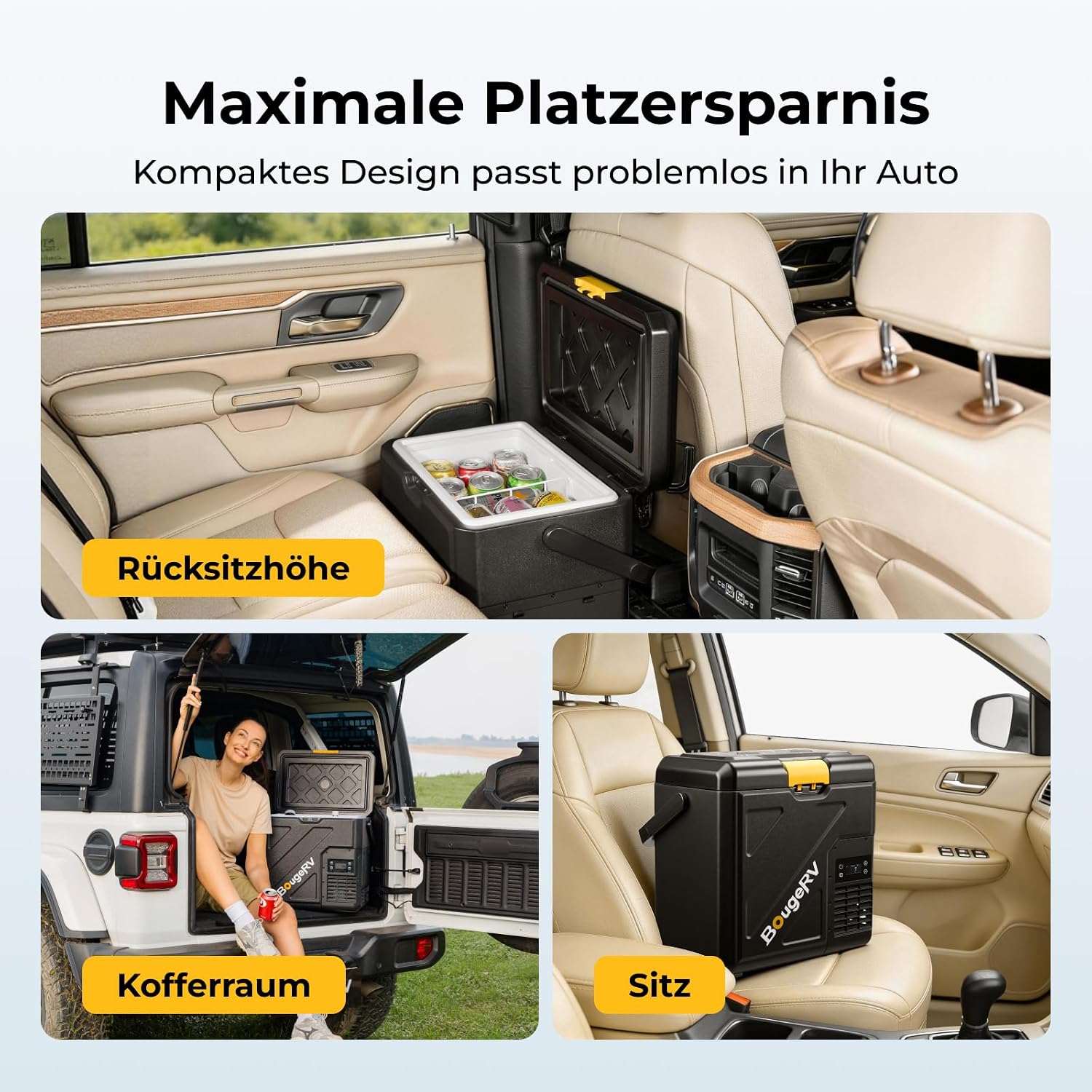 CRH20 20L Kompressor Kühlbox mit Akku 240Wh, tragbar 12/24/230V, App-Steuerung, IPX4 Mini-Kühlschrank für Camping Reisen Boot Angeln, -20~20°C (2026 Neu)