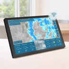 4 WetterDisplay WLAN-Wetterstation mit WetterRadar, RegenRadar, Unwetterwarnungen, 14-Tage-Wettervorhersage, HD-Farbdisplay