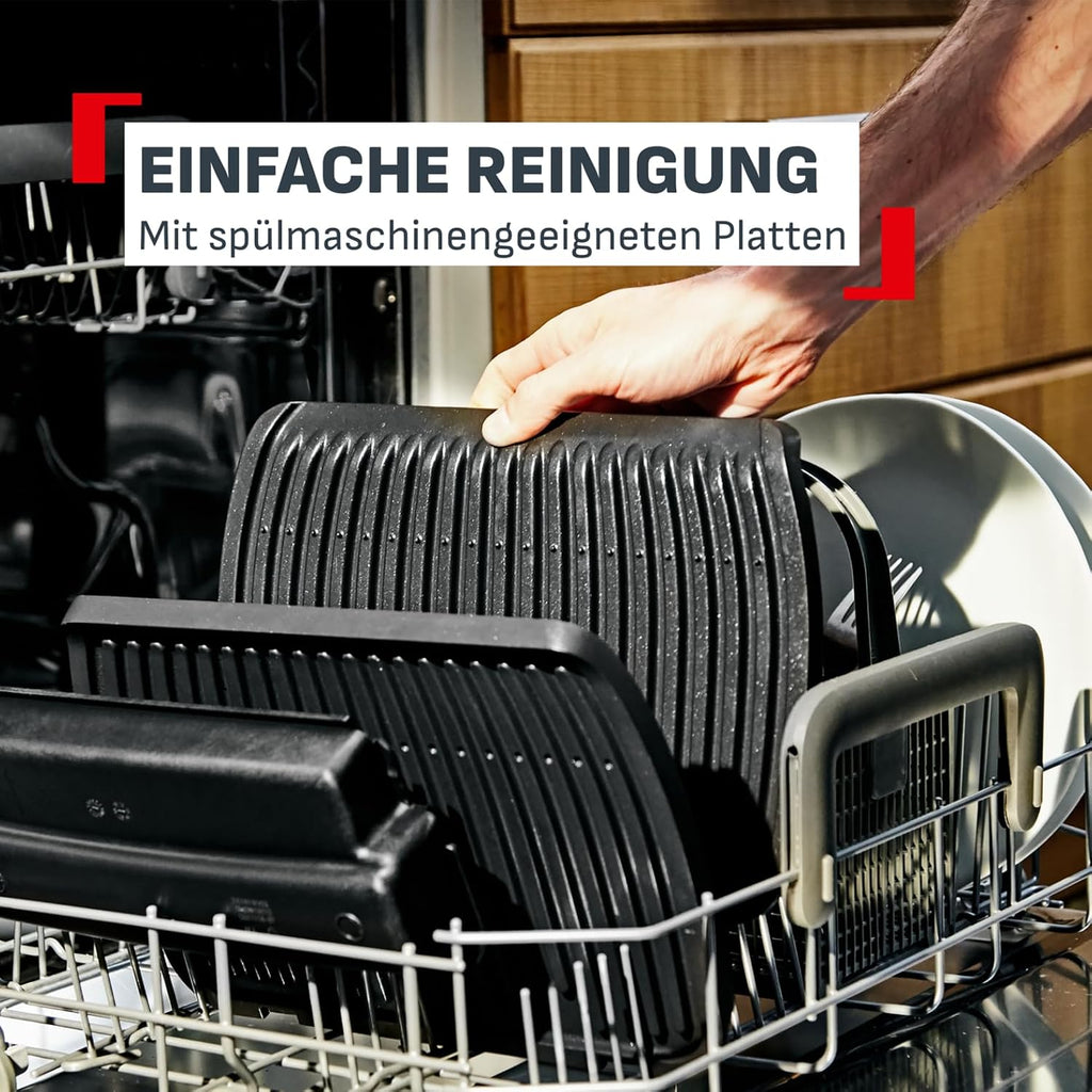 OptiGrill Elite XL Kontaktgrill, 16 Programme, digitales Display, Garstufenanzeige, XL-Platten, Grillboost, intuitiv, Edelstahl, GC760D12