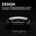 Dachbox Auto 320L | 75kg Zuladung | Hartschale Schwarz Glänzend | Aerodynamisch | Beidseitige Öffnung mit Schnellspanner (Fast Clamp) | Abschließbar