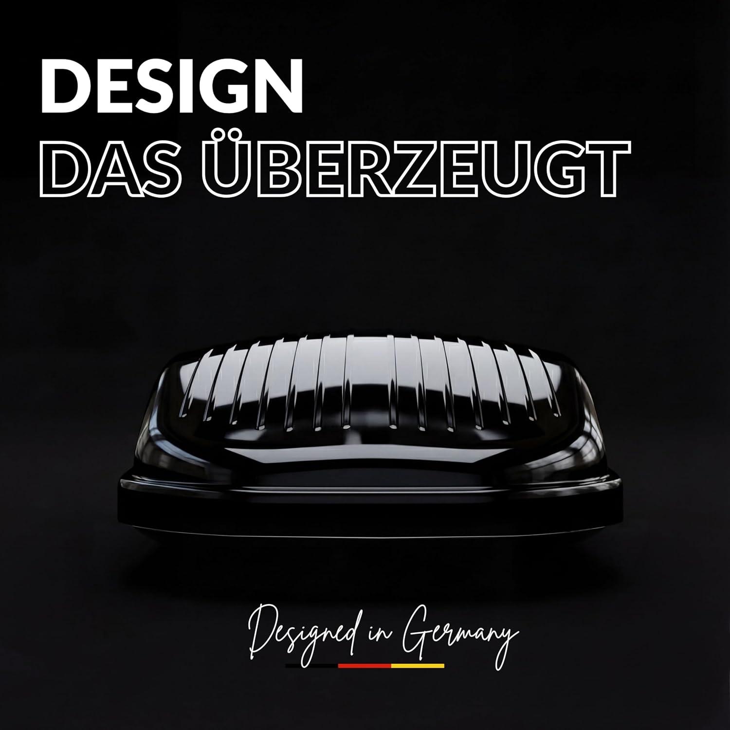 Dachbox Auto 320L | 75kg Zuladung | Hartschale Schwarz Glänzend | Aerodynamisch | Beidseitige Öffnung mit Schnellspanner (Fast Clamp) | Abschließbar